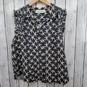 Sante M. Cicca Sleeveless Star Top